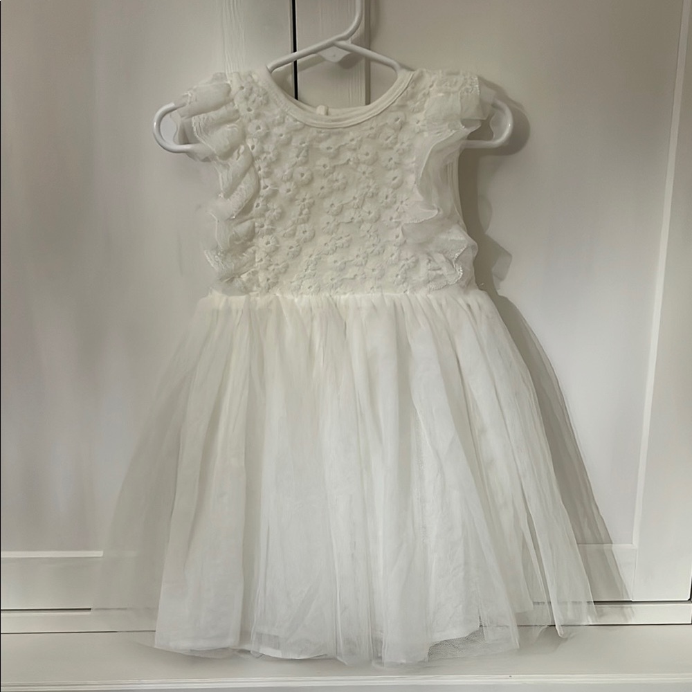Elegant White Kids Dress
